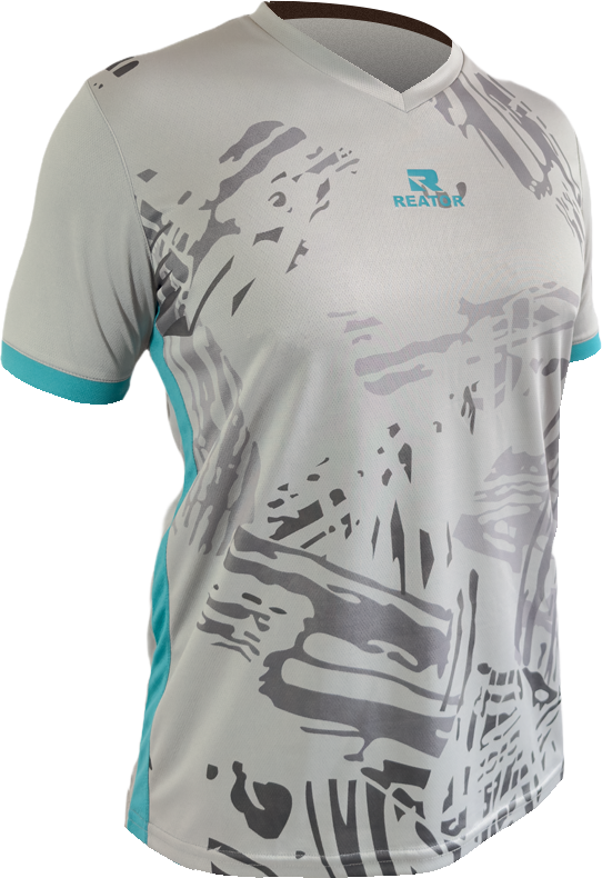 Jersey Reator Gris/Turqueza